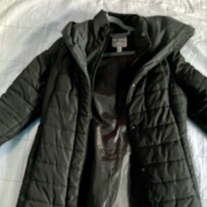 Maralyn & Me Dark Gray Puffer Jacket Parka S